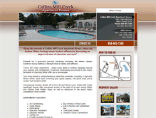 Tablet Screenshot of collinsmillcreekapartments.com